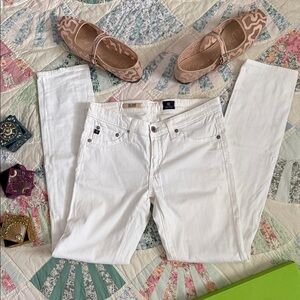 AG Adriano Goldschmied Women's White Skinny Jeans